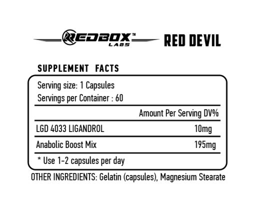 Sarms Red Box Labs  Red Devil
