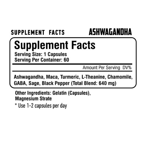 Supplements REDBOXLABS ASHWAGANDHA